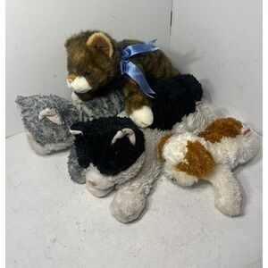 Aurora World Plush Cat and Dog Bundle Tabby NO TAGS Puppy Animals Lot of 4